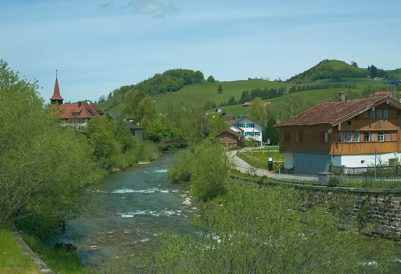 Vue du canton de Appenzell Rhodes-Intérieures