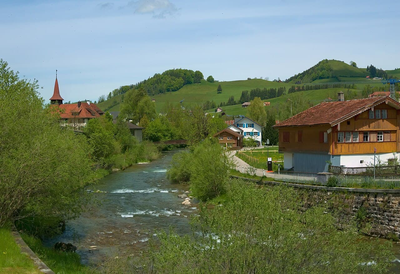 Vue du canton de Appenzell Rhodes-Intérieures