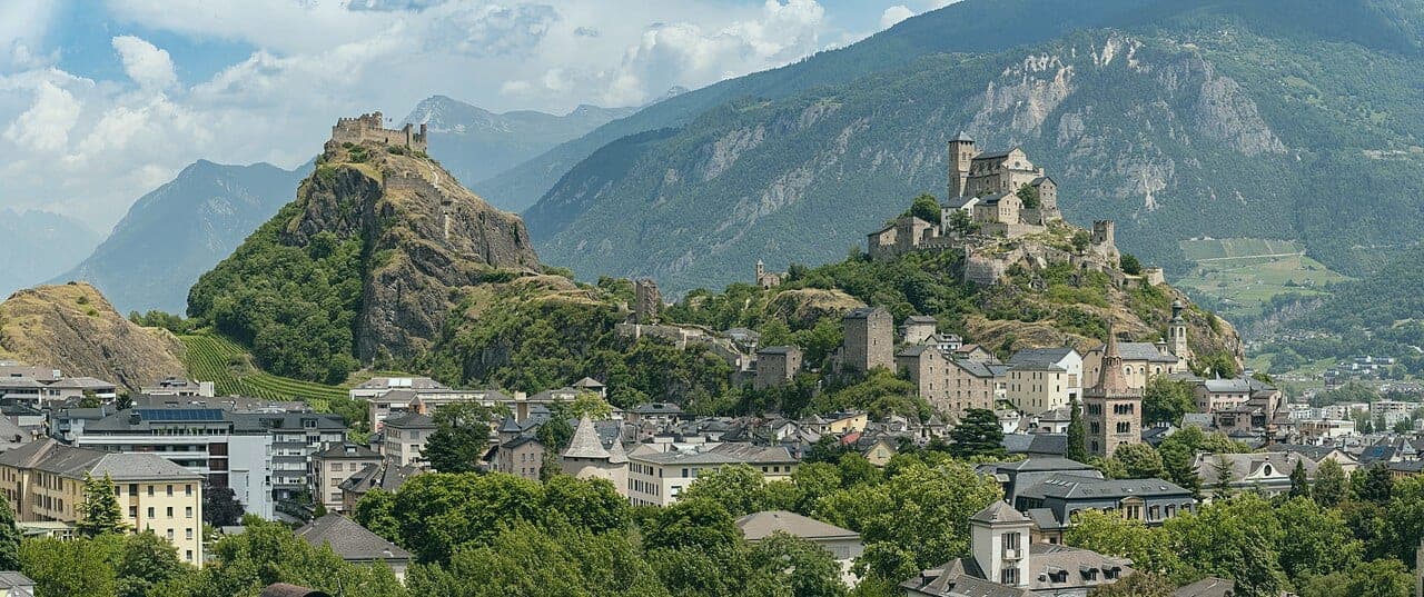 Vue du canton de Valais