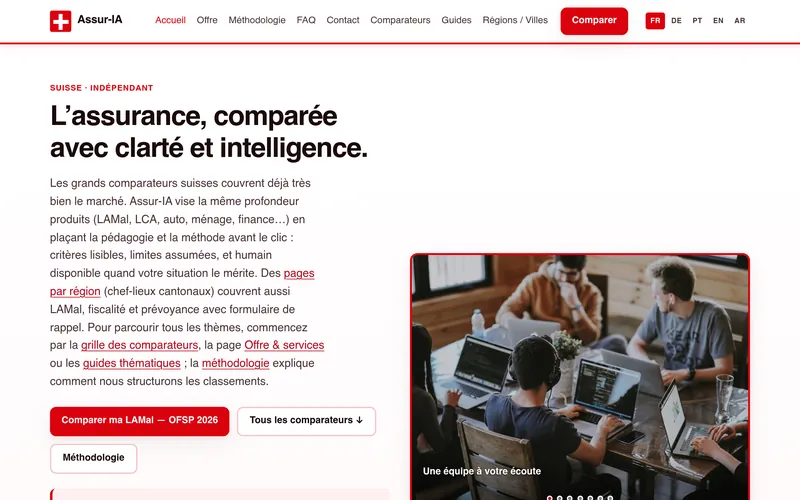 Aperçu du site Assur-IA